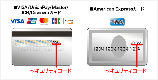 使用するカード情報を登録